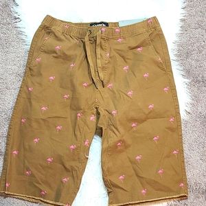 Rue 21 Men Flamingo Khaki Shorts
